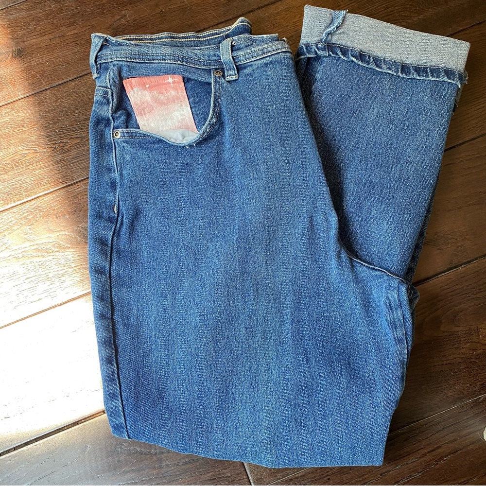 Hand-Painted High Rise Gloria Vanderbilt Distressed Jeans